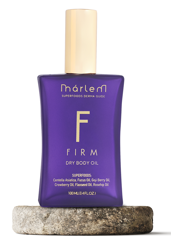 Firm dry body oil